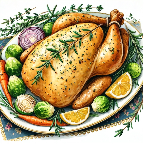  Easy Herb-roasted turkey festive holiday dinner Christmas 2025