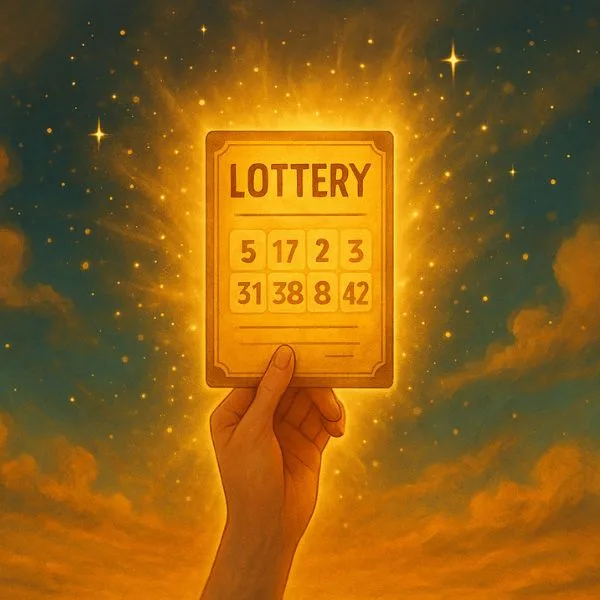 Can you win the lottery? A glowing lottery ticket symbolizes aligned vibration and positive energy to help manifest a winning lottery result.